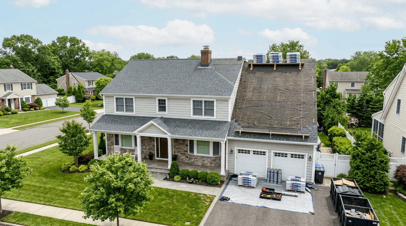 Roof replacement cost Long Island