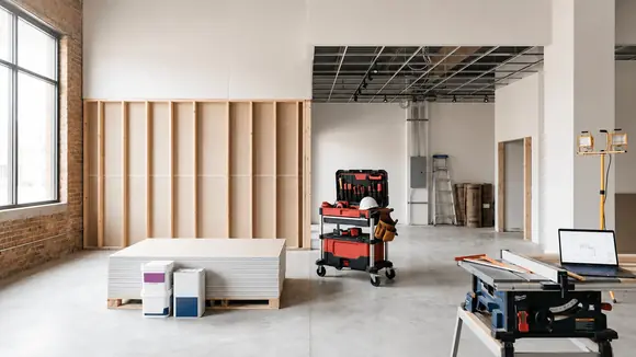 Interior renovation in progress